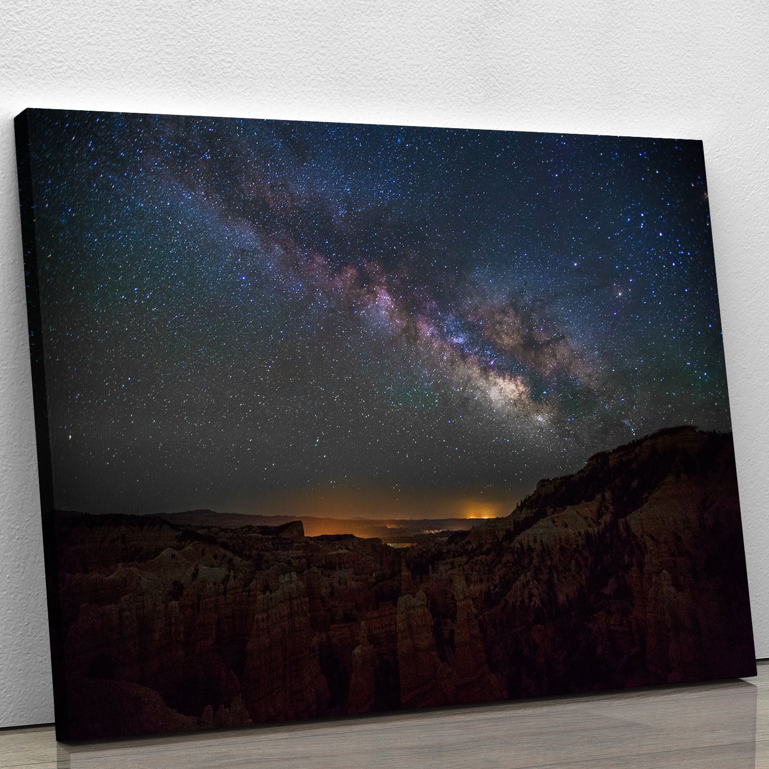Starry Mountains Canvas Print or Poster - Canvas Art Rocks - 1
