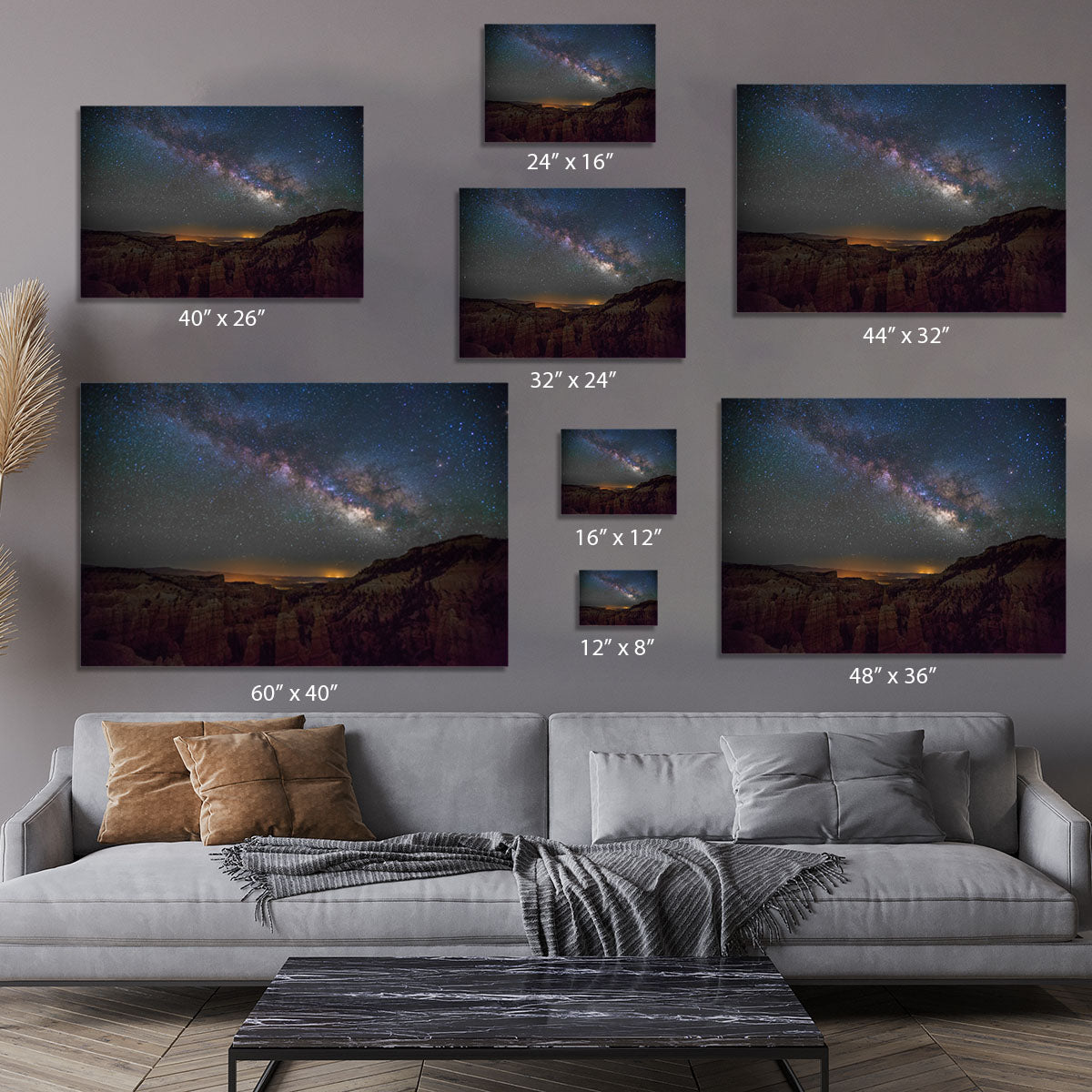 Starry Mountains Canvas Print or Poster - Canvas Art Rocks - 7