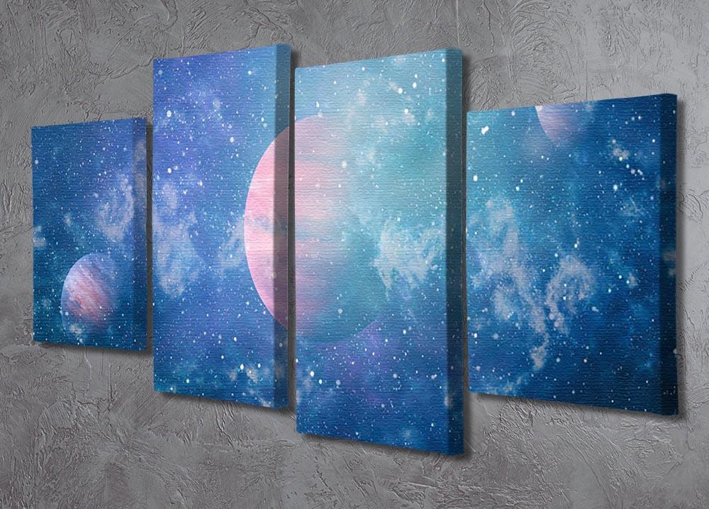 Stary Planet Space 4 Split Panel Canvas - Canvas Art Rocks - 2