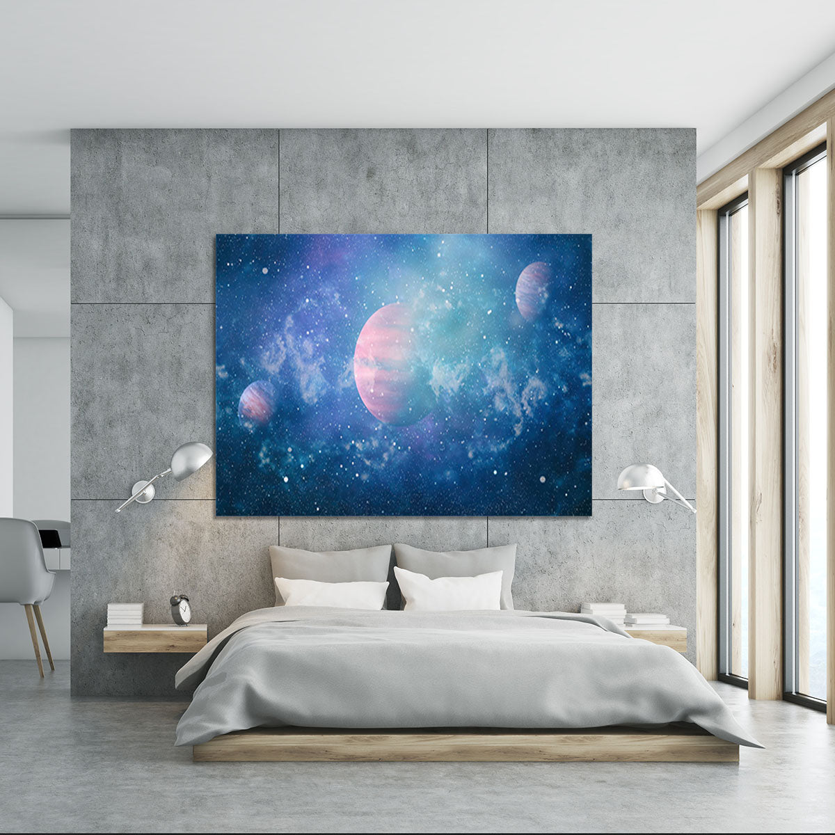 Stary Planet Space Canvas Print or Poster - Canvas Art Rocks - 5