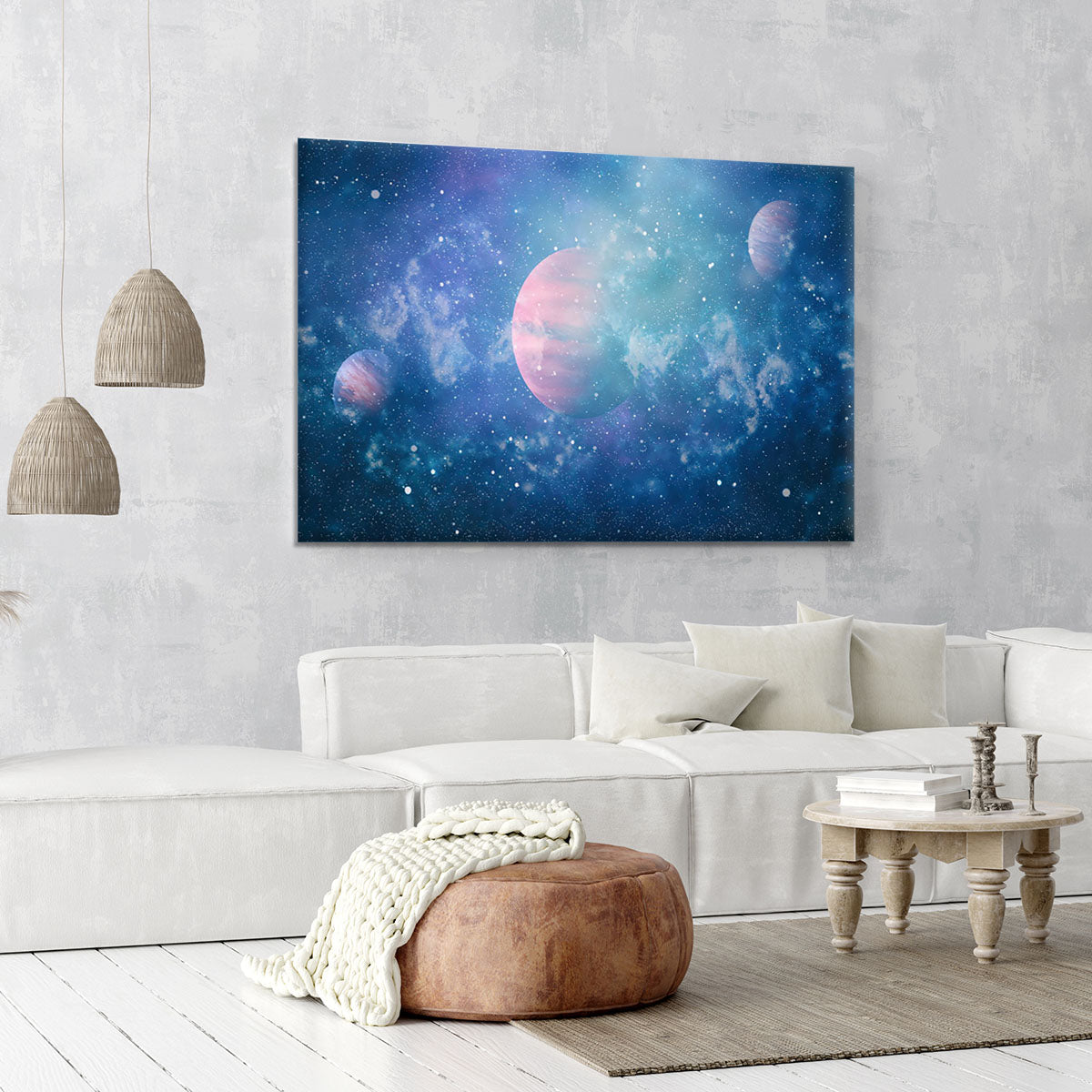 Stary Planet Space Canvas Print or Poster - Canvas Art Rocks - 6
