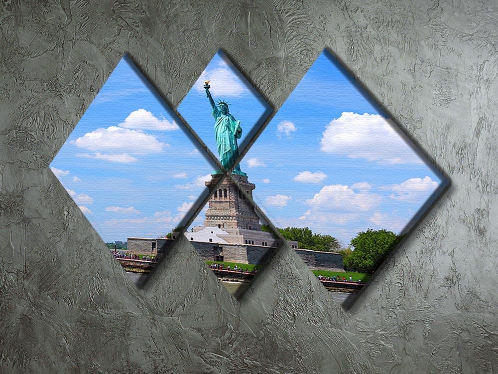 Statue of Liberty 4 Square Multi Panel Canvas  - Canvas Art Rocks - 2