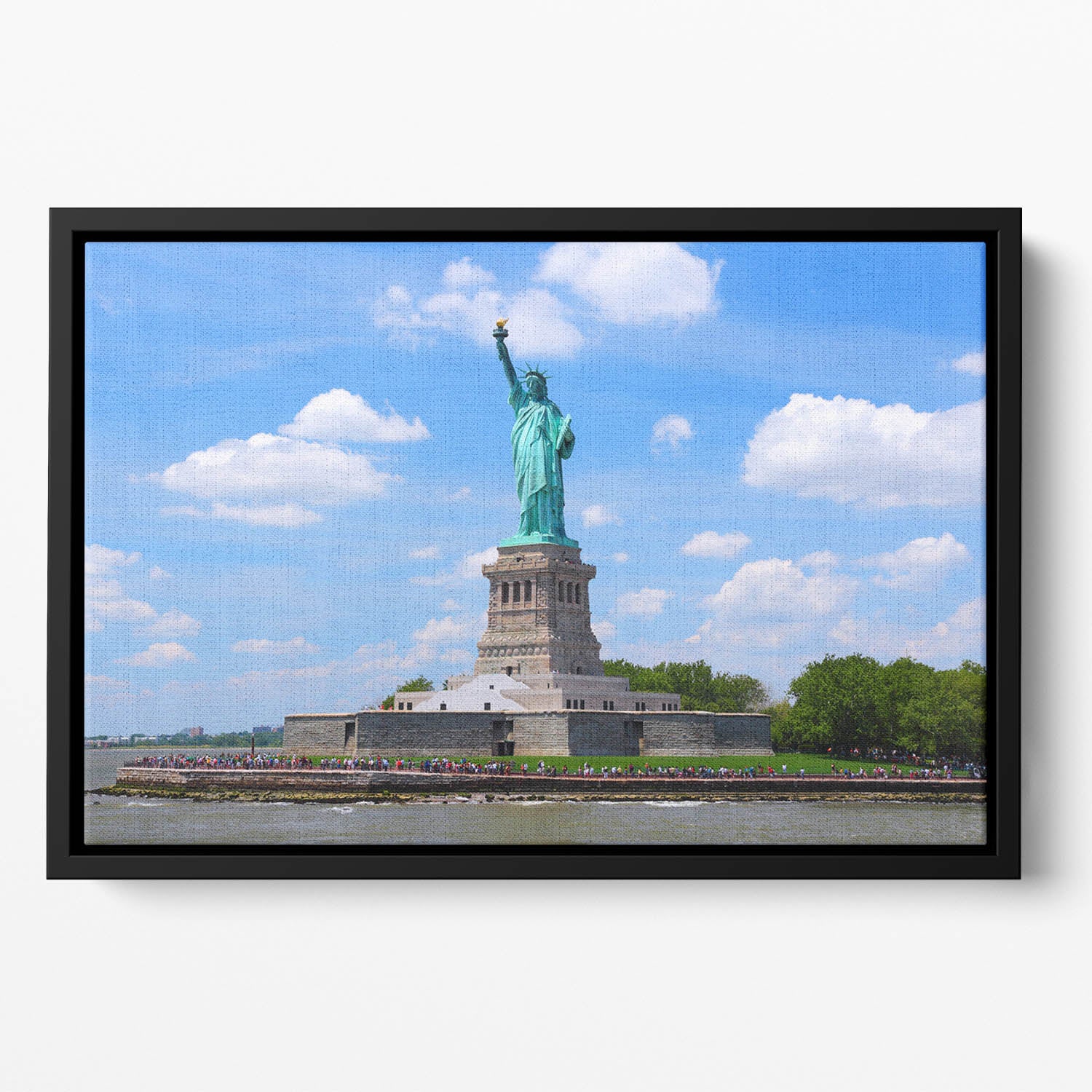 Statue of Liberty Floating Framed Canvas