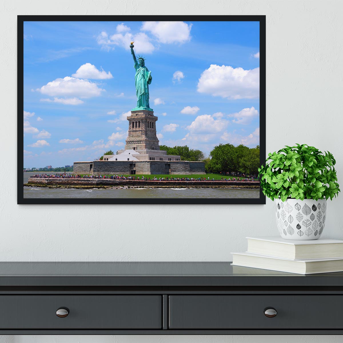 Statue of Liberty Framed Print - Canvas Art Rocks - 2