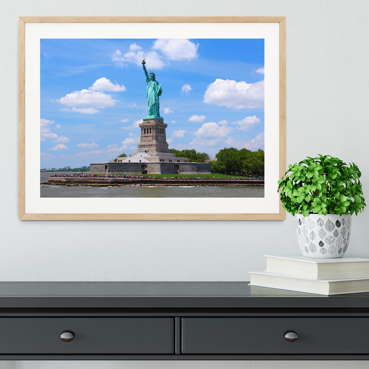 Statue of Liberty Framed Print - Canvas Art Rocks - 3
