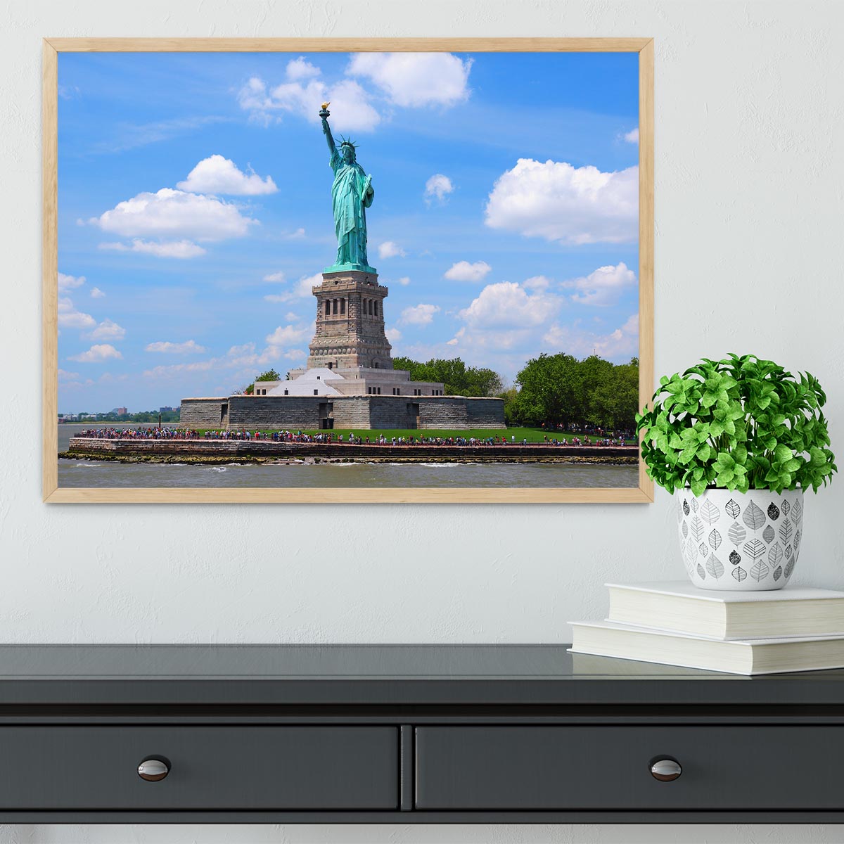 Statue of Liberty Framed Print - Canvas Art Rocks - 4
