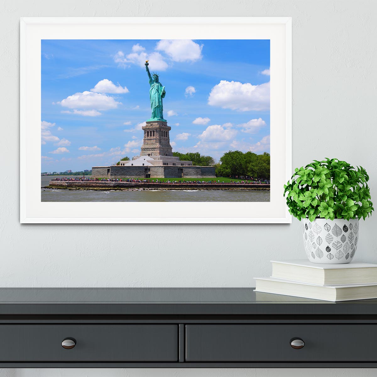 Statue of Liberty Framed Print - Canvas Art Rocks - 5