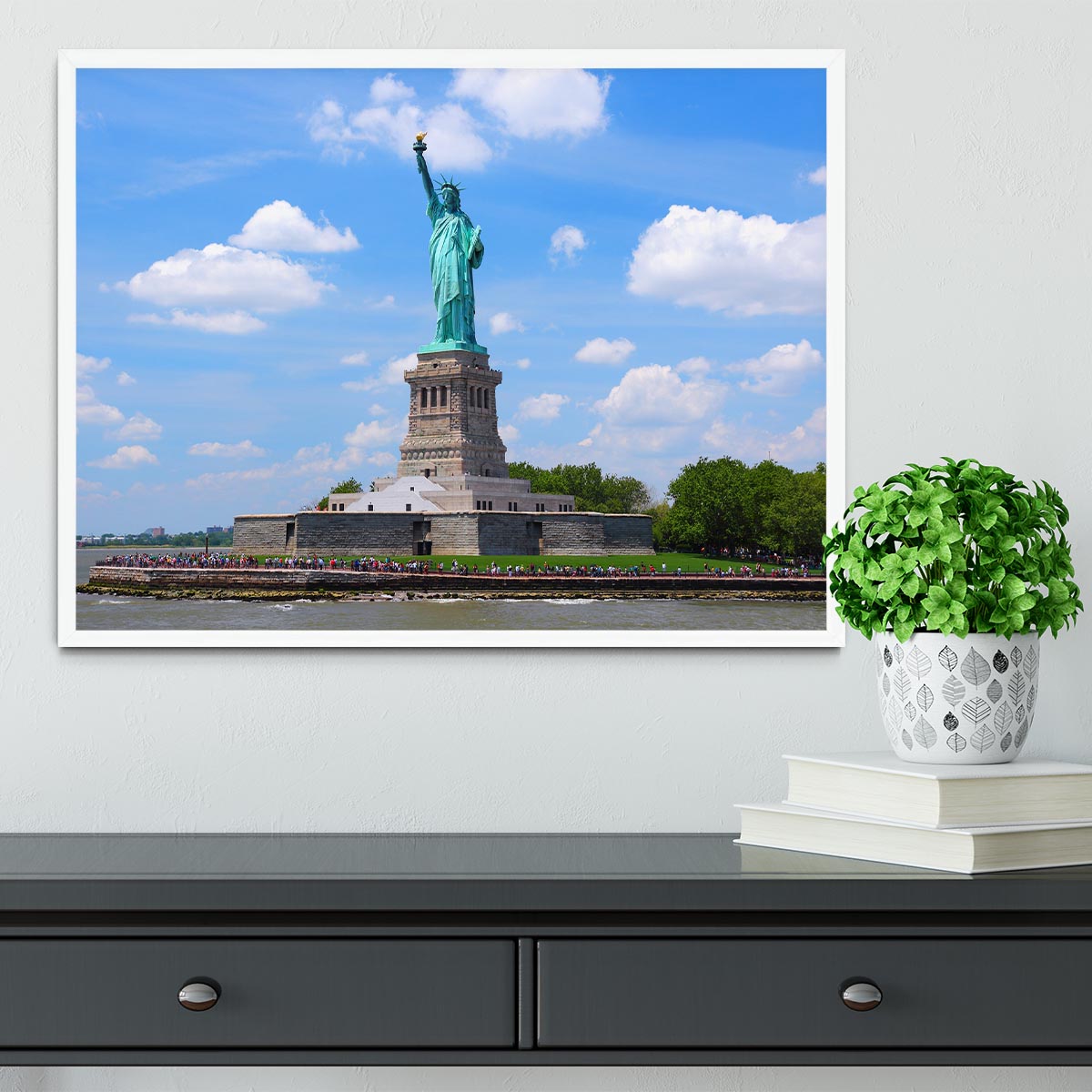 Statue of Liberty Framed Print - Canvas Art Rocks -6