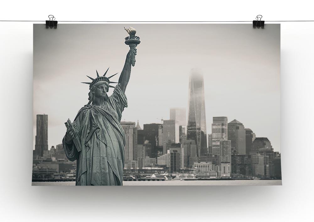 Statue of Liberty with cityscape Canvas Print or Poster - Canvas Art Rocks - 2