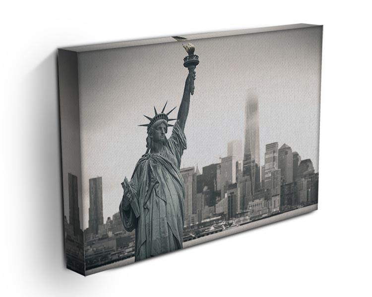 Statue of Liberty with cityscape Canvas Print or Poster - Canvas Art Rocks - 3