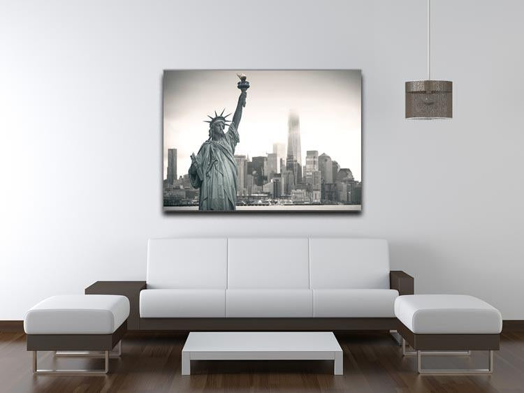 Statue of Liberty with cityscape Canvas Print or Poster - Canvas Art Rocks - 4