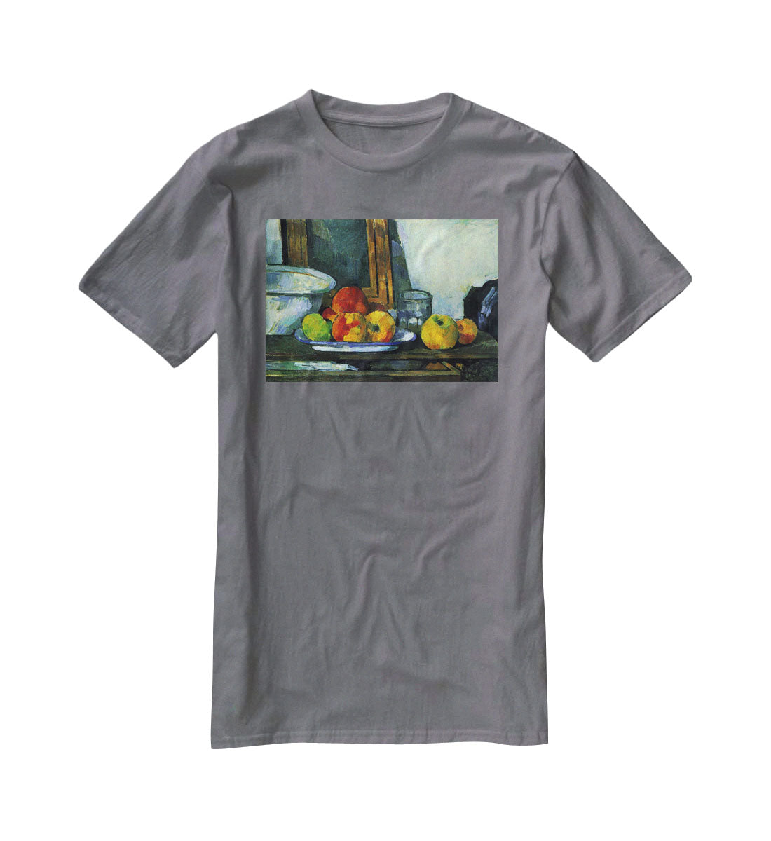 Still-life with an open drawer by Cezanne T-Shirt - Canvas Art Rocks - 3