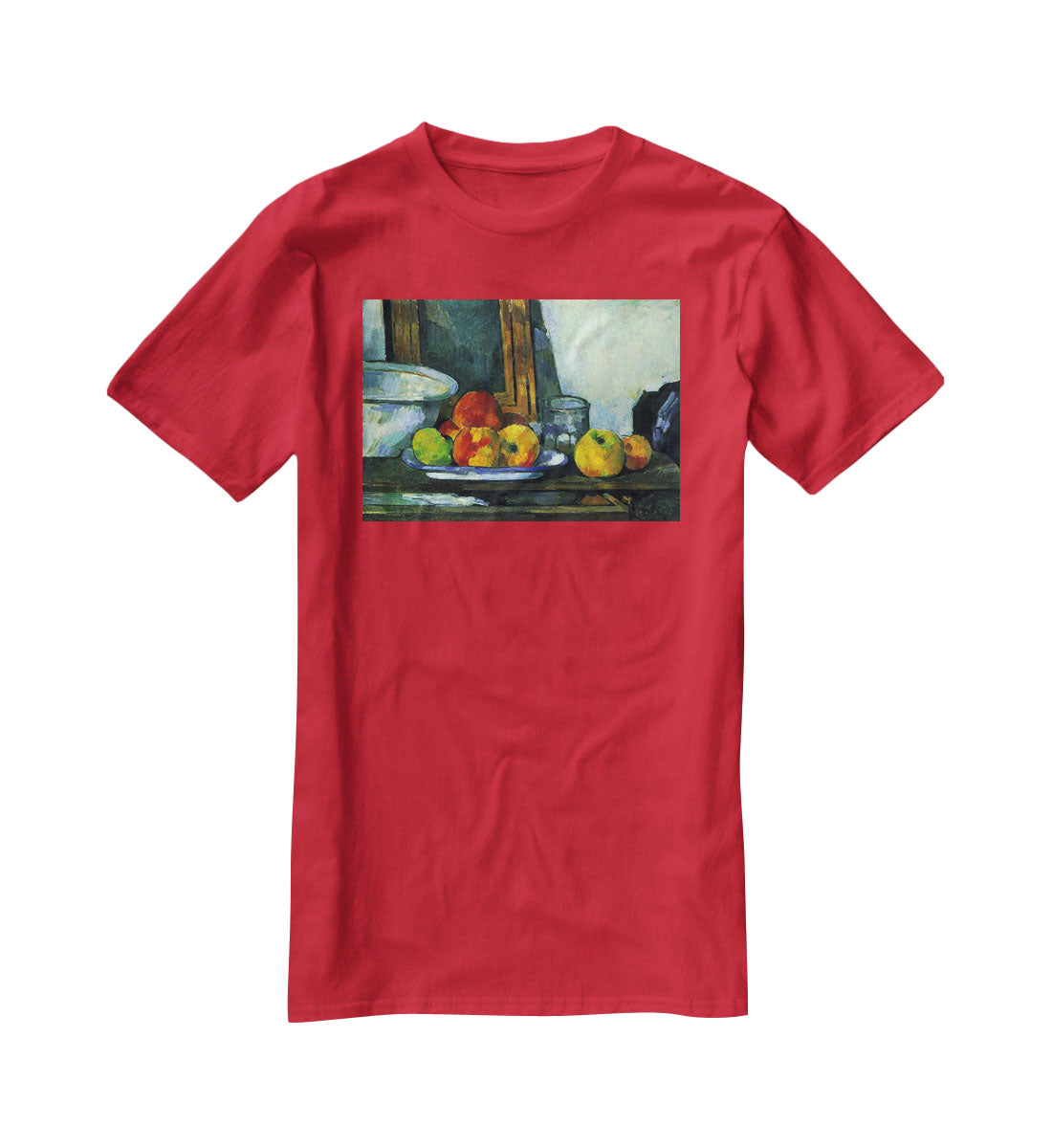 Still-life with an open drawer by Cezanne T-Shirt - Canvas Art Rocks - 4