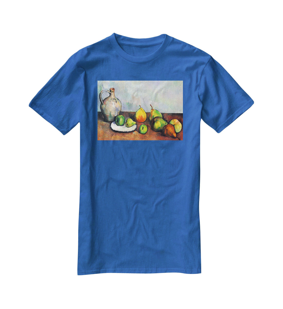 Still Life Jar and Fruit by Cezanne T-Shirt - Canvas Art Rocks - 2