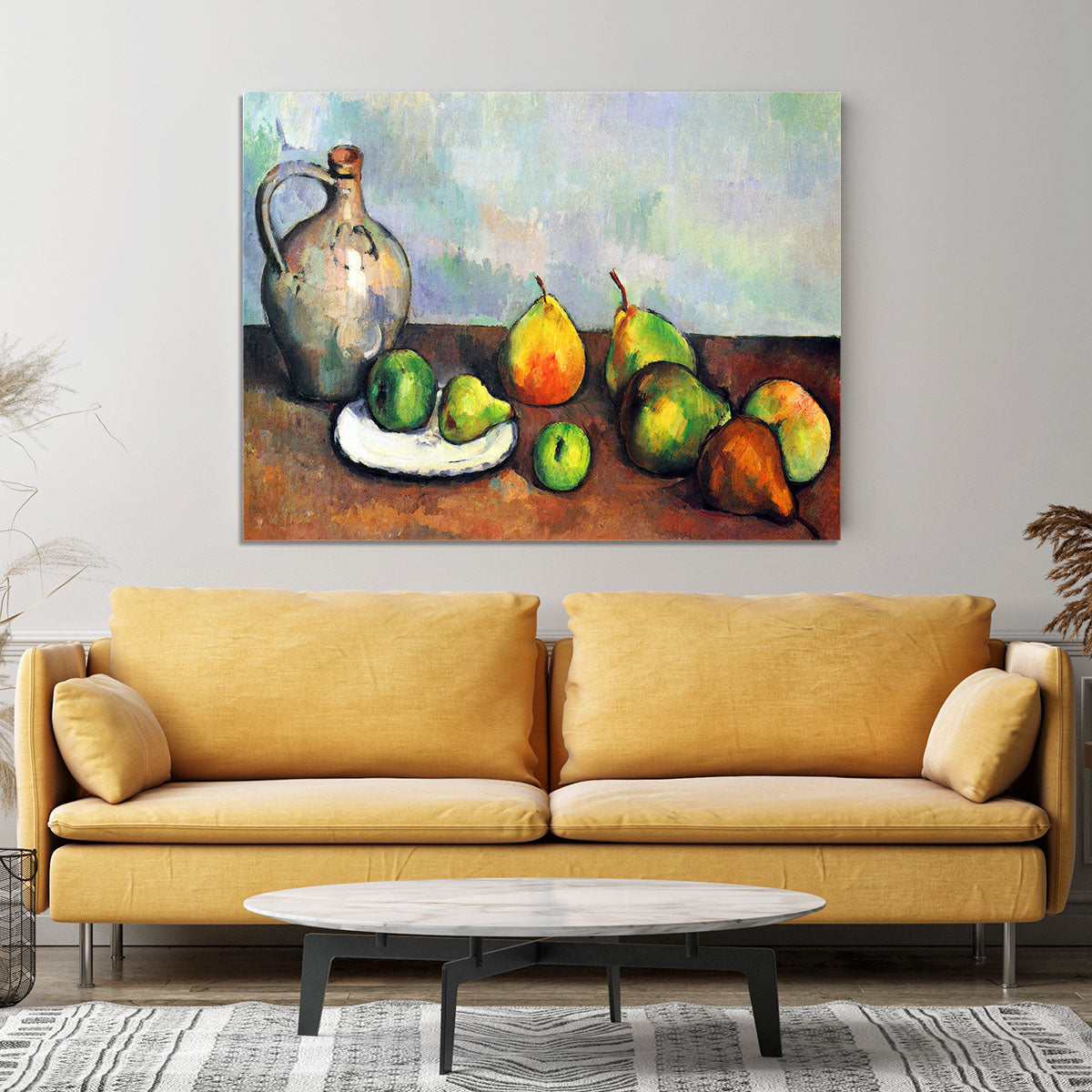 Still Life Jar and Fruit by Cezanne Canvas Print or Poster - Canvas Art Rocks - 4