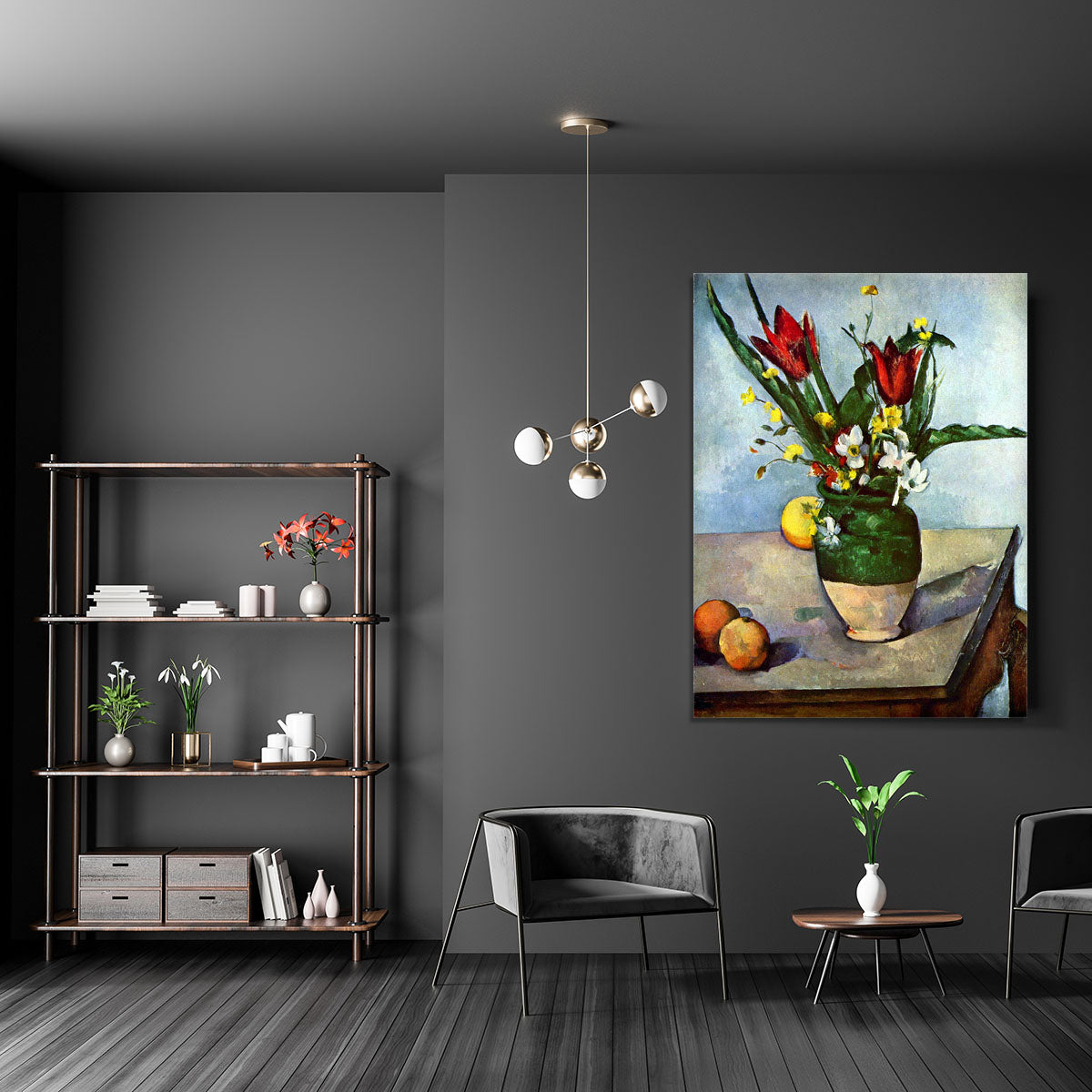 Still Life Tulips and Apples by Cezanne Canvas Print or Poster - Canvas Art Rocks - 5