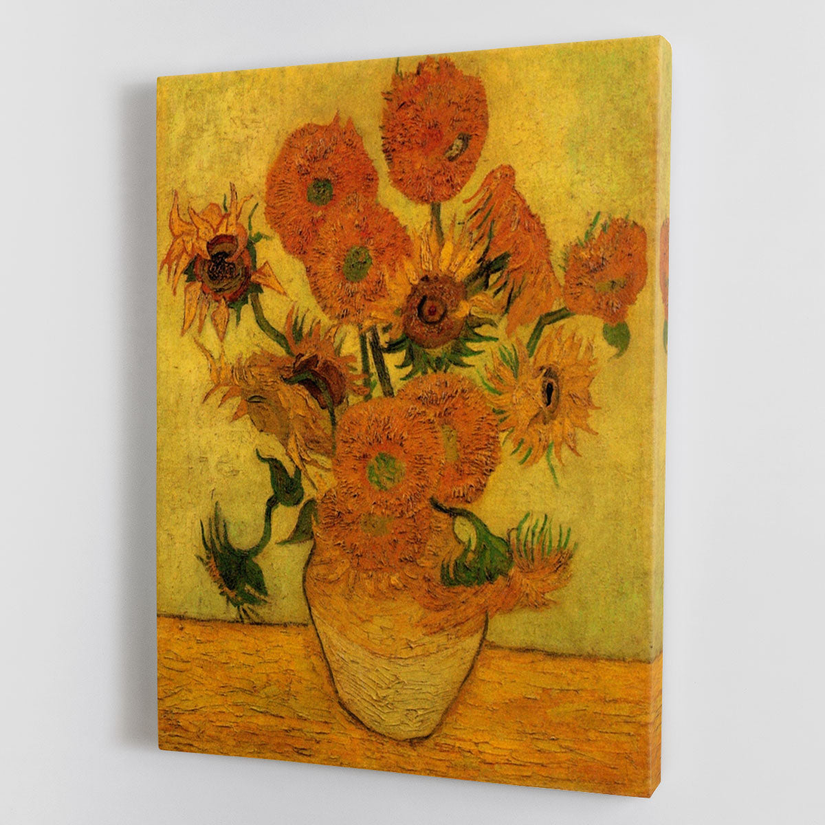 Still Life Vase with Fifteen Sunflowers 2 by Van Gogh Canvas Print or Poster - Canvas Art Rocks - 1