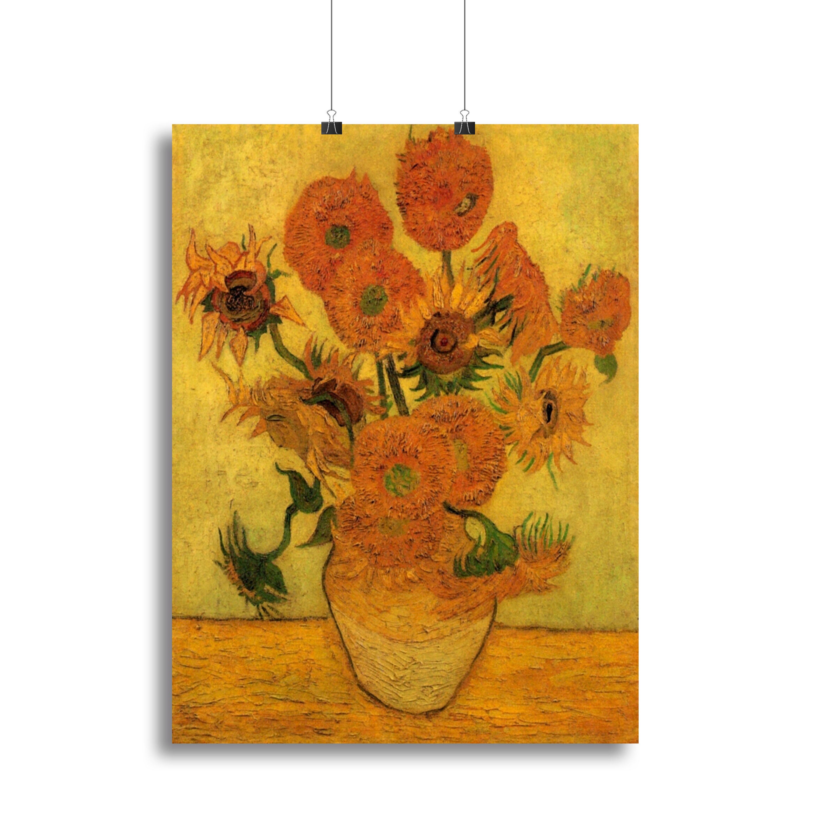 Still Life Vase with Fifteen Sunflowers 2 by Van Gogh Canvas Print or Poster - Canvas Art Rocks - 2