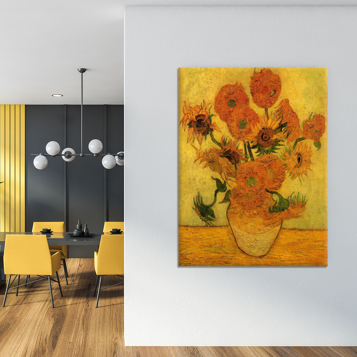Still Life Vase with Fifteen Sunflowers 2 by Van Gogh Canvas Print or Poster - Canvas Art Rocks - 4