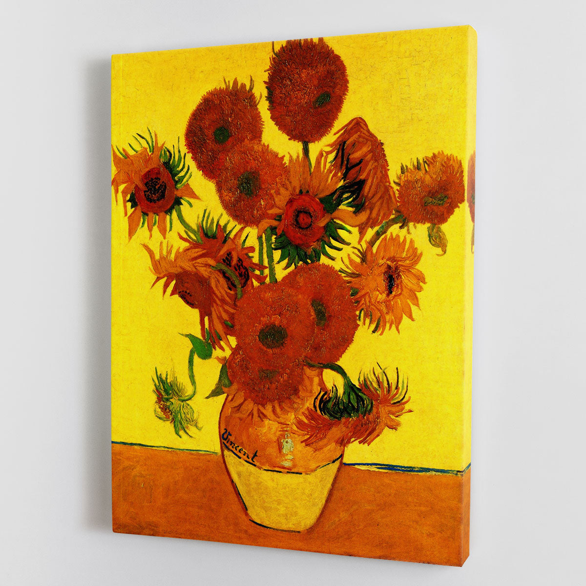 Still Life Vase with Fifteen Sunflowers 3 by Van Gogh Canvas Print or Poster - Canvas Art Rocks - 1
