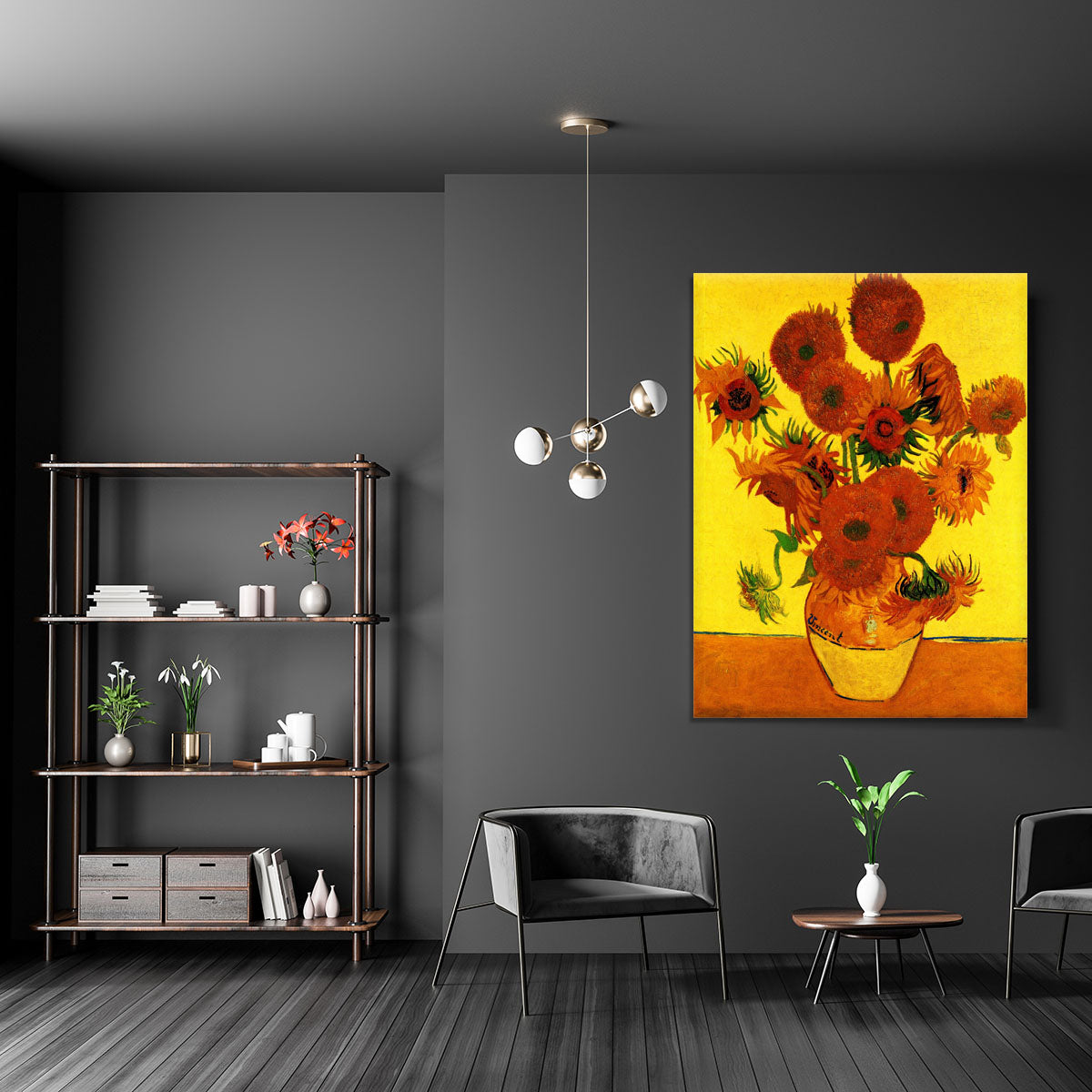Still Life Vase with Fifteen Sunflowers 3 by Van Gogh Canvas Print or Poster - Canvas Art Rocks - 5