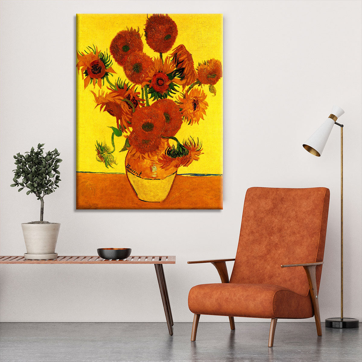 Still Life Vase with Fifteen Sunflowers 3 by Van Gogh Canvas Print or Poster - Canvas Art Rocks - 6