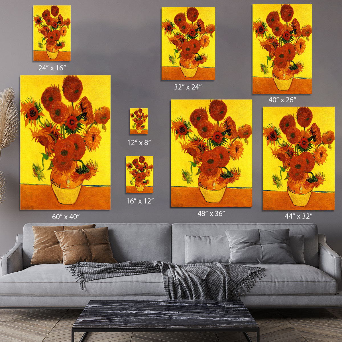 Still Life Vase with Fifteen Sunflowers 3 by Van Gogh Canvas Print or Poster - Canvas Art Rocks - 7