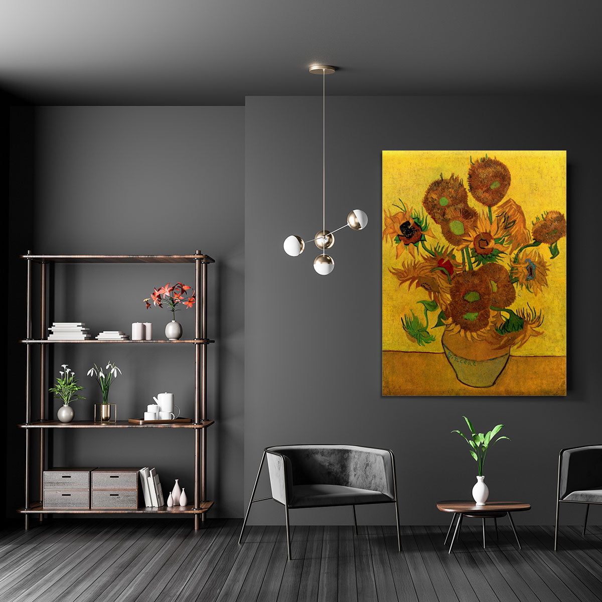 Still Life Vase with Fifteen Sunflowers by Van Gogh Canvas Print or Poster - Canvas Art Rocks - 5