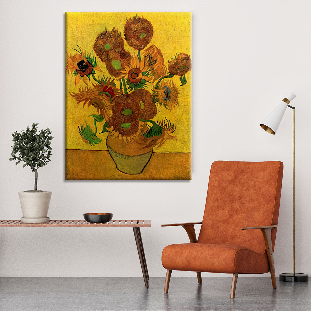 Still Life Vase with Fifteen Sunflowers by Van Gogh Canvas Print or Poster - Canvas Art Rocks - 6