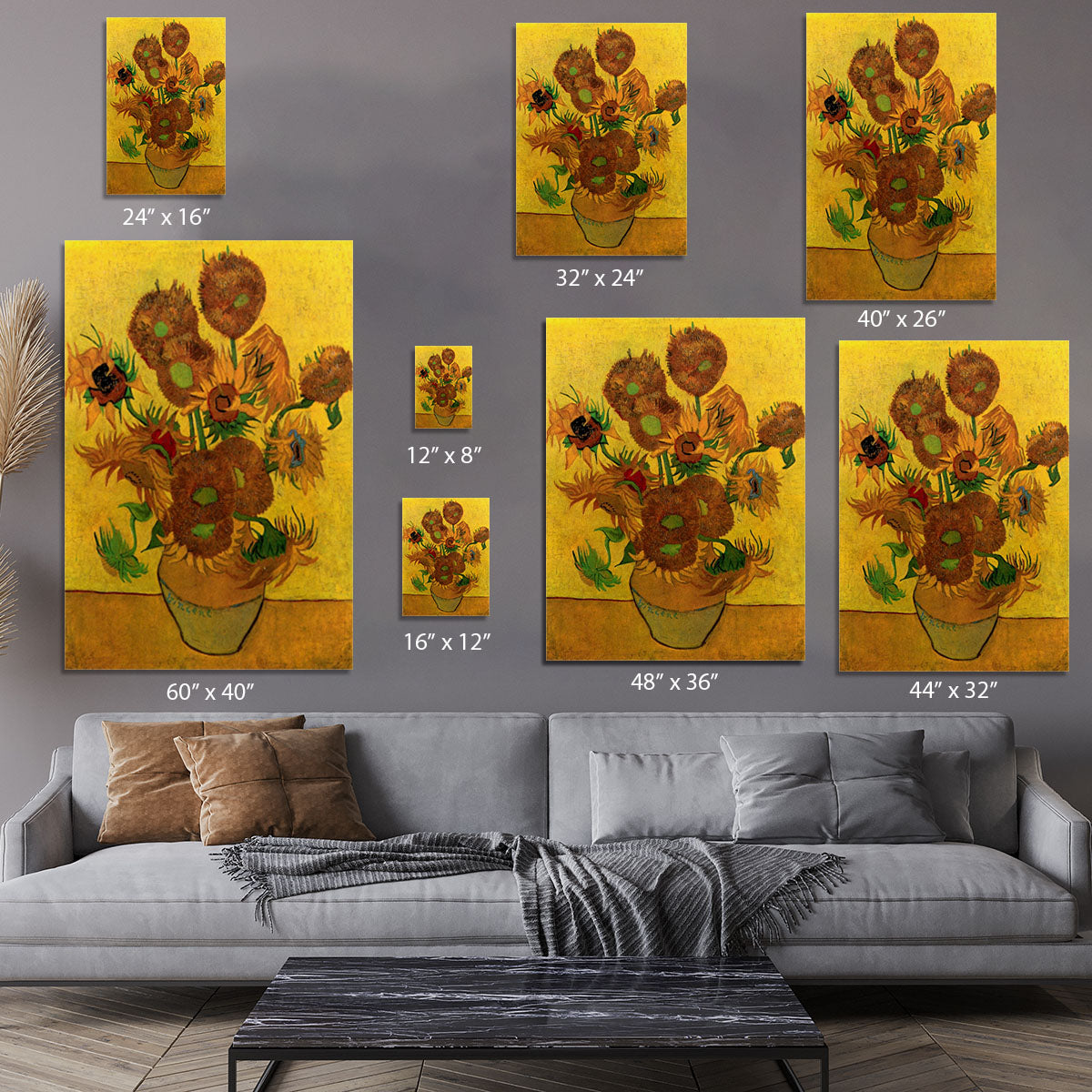 Still Life Vase with Fifteen Sunflowers by Van Gogh Canvas Print or Poster - Canvas Art Rocks - 7