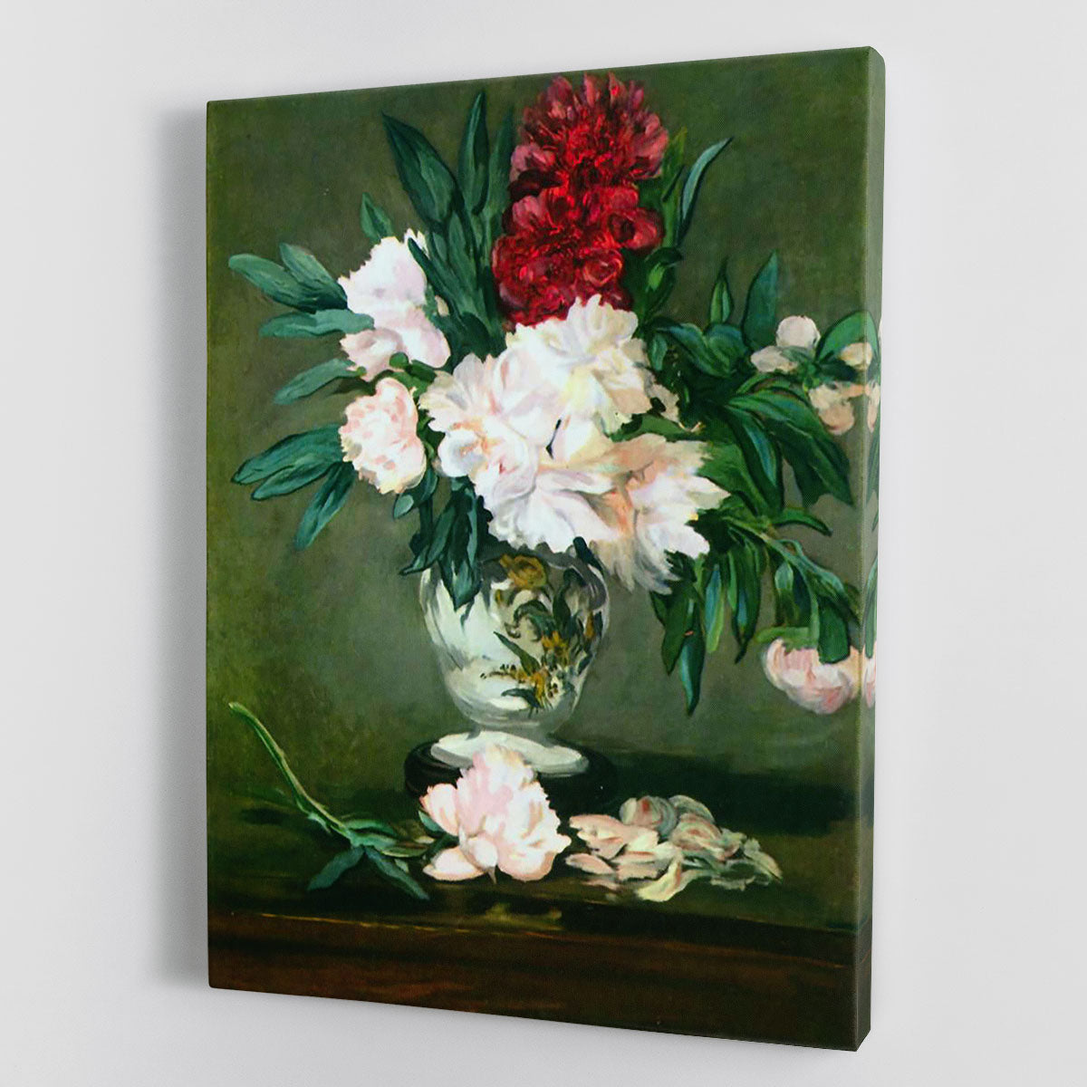 Still Life Vase with Peonies by Manet Canvas Print or Poster - Canvas Art Rocks - 1