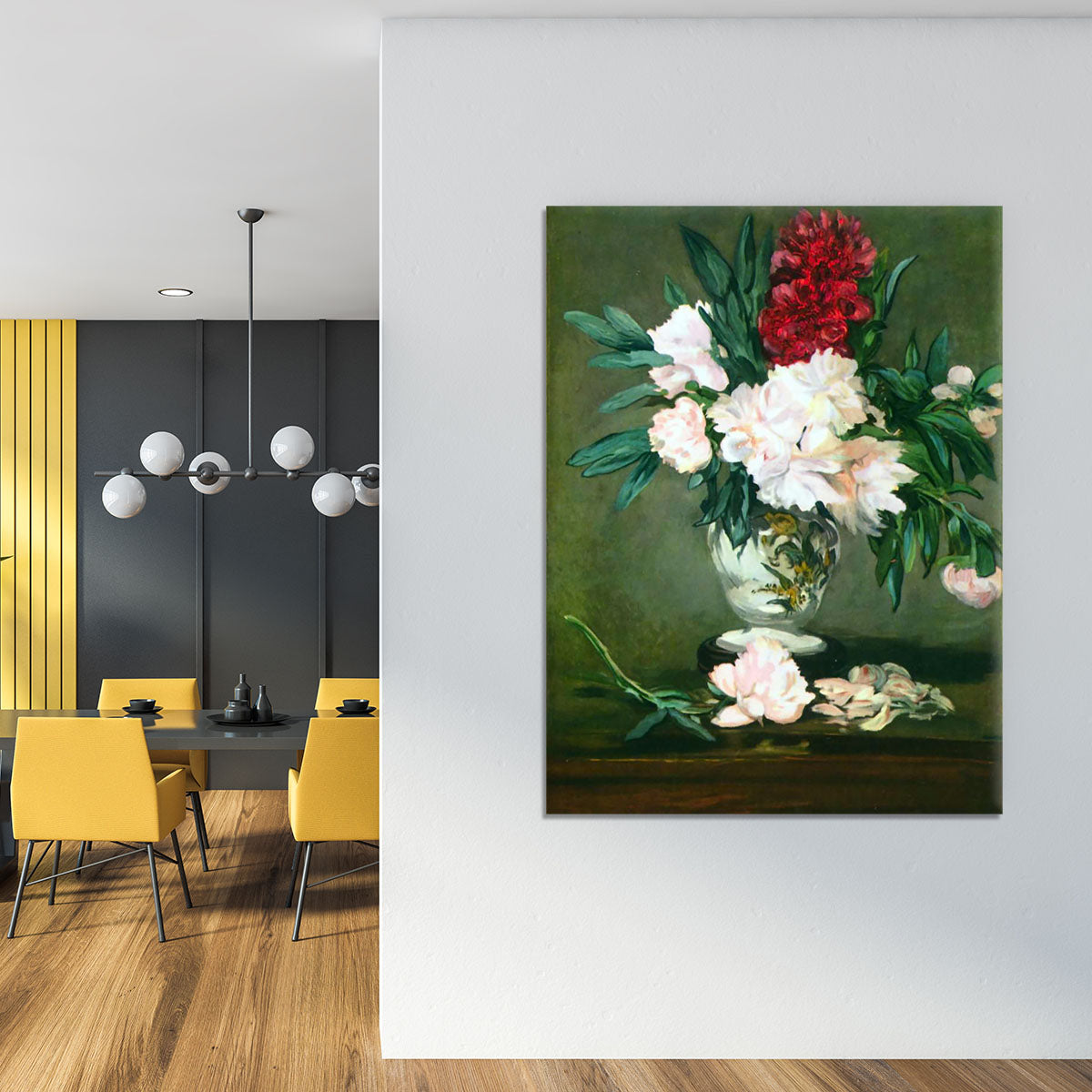 Still Life Vase with Peonies by Manet Canvas Print or Poster - Canvas Art Rocks - 4