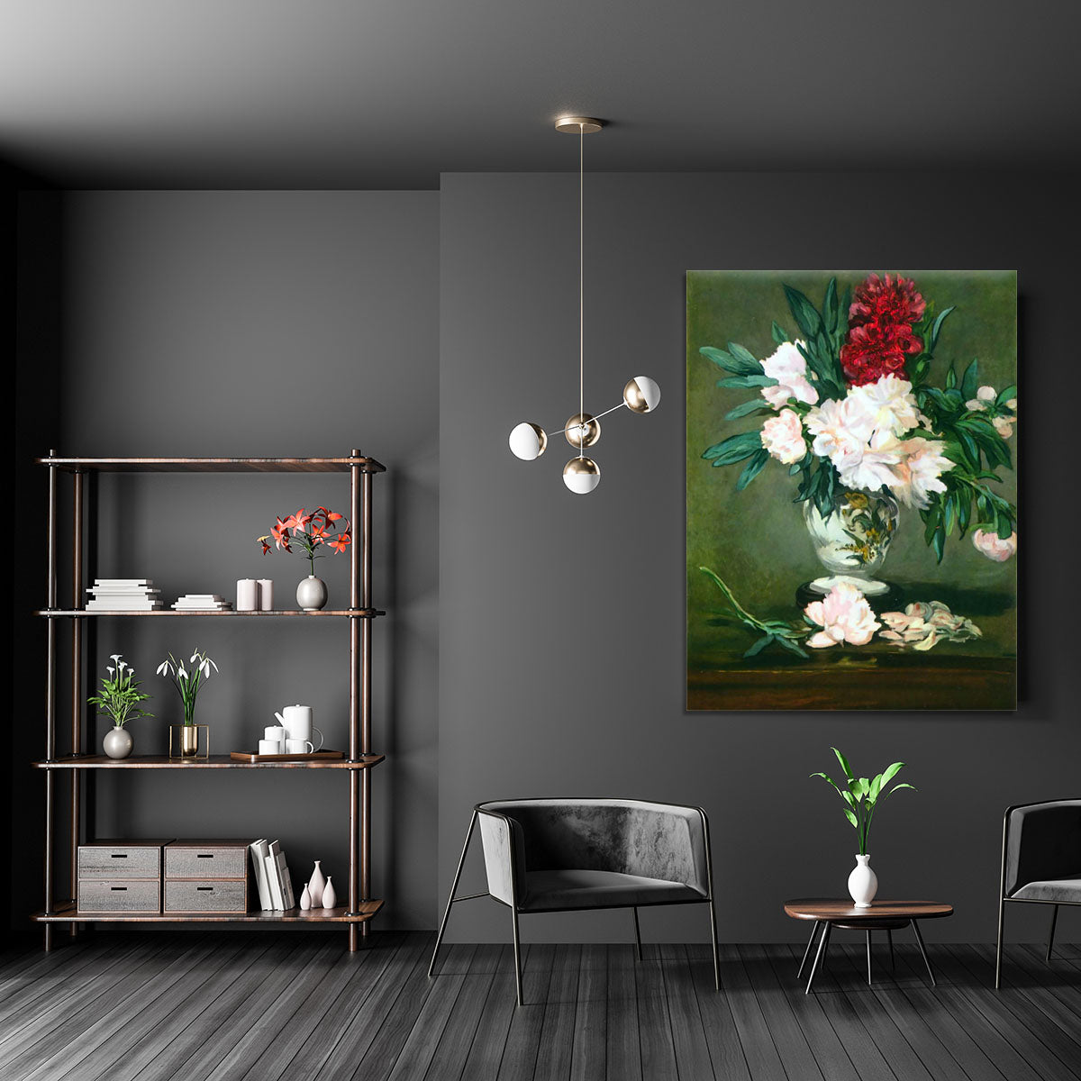 Still Life Vase with Peonies by Manet Canvas Print or Poster - Canvas Art Rocks - 5