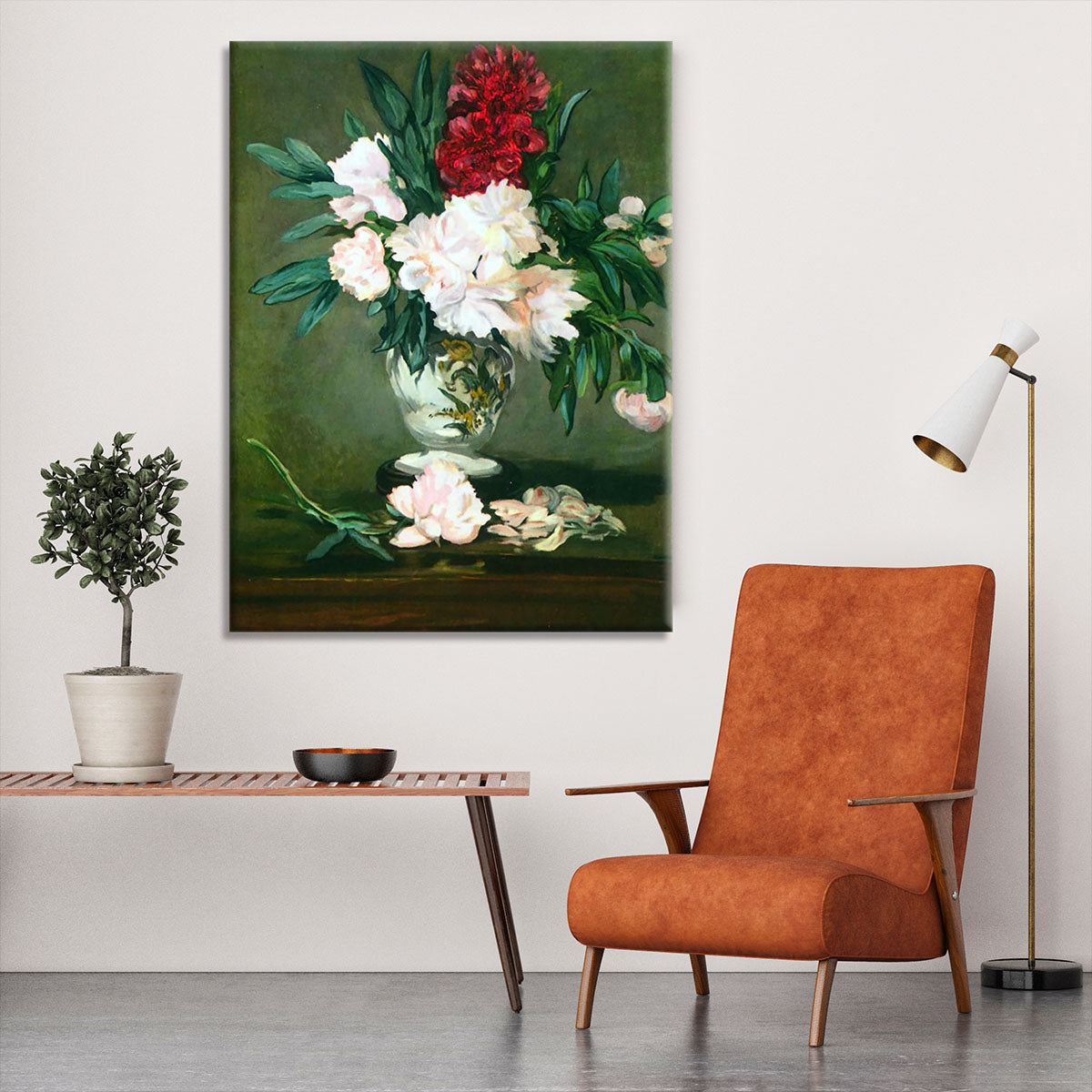 Still Life Vase with Peonies by Manet Canvas Print or Poster - Canvas Art Rocks - 6