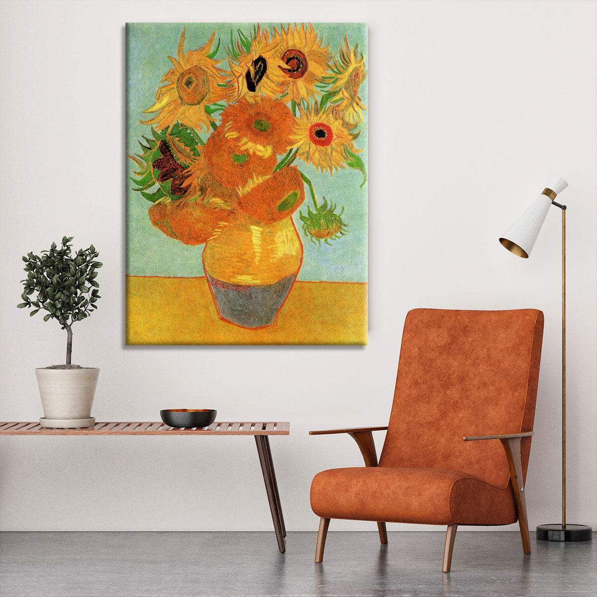 Still Life Vase with Twelve Sunflowers by Van Gogh Canvas Print or Poster - Canvas Art Rocks - 6