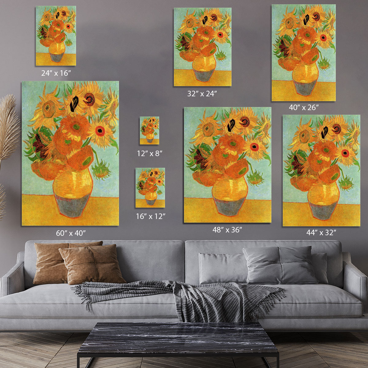 Still Life Vase with Twelve Sunflowers by Van Gogh Canvas Print or Poster - Canvas Art Rocks - 7