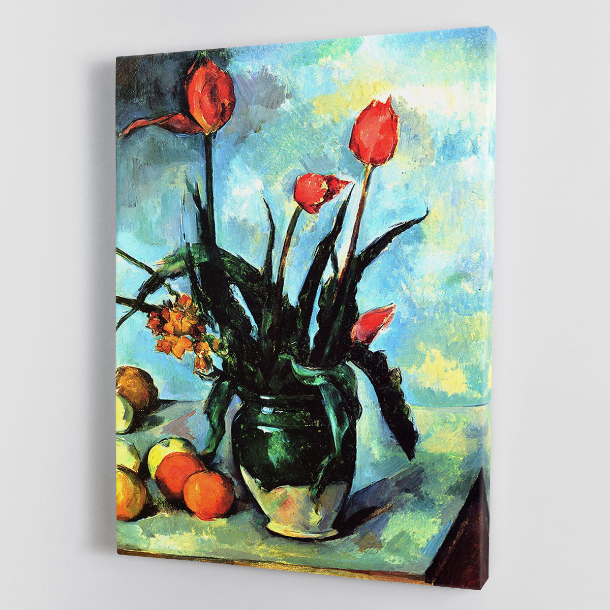 Still Life vase with Tulips by Cezanne Canvas Print or Poster - Canvas Art Rocks - 1