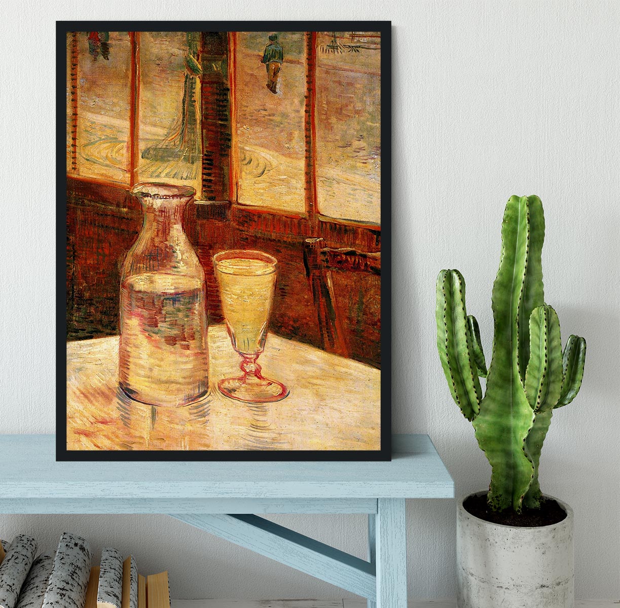 Still Life with Absinthe by Van Gogh Framed Print - Canvas Art Rocks - 2