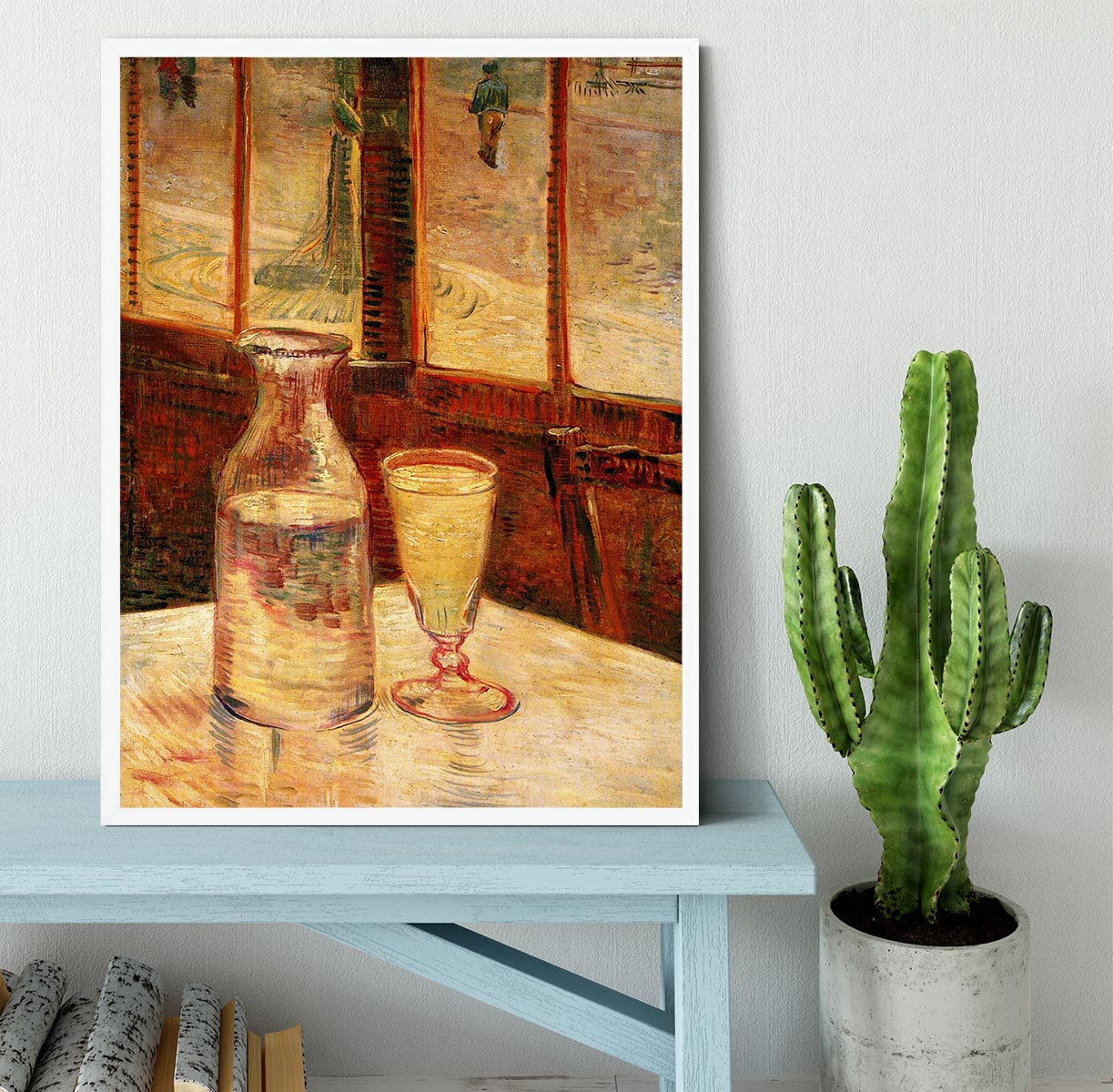 Still Life with Absinthe by Van Gogh Framed Print - Canvas Art Rocks -6