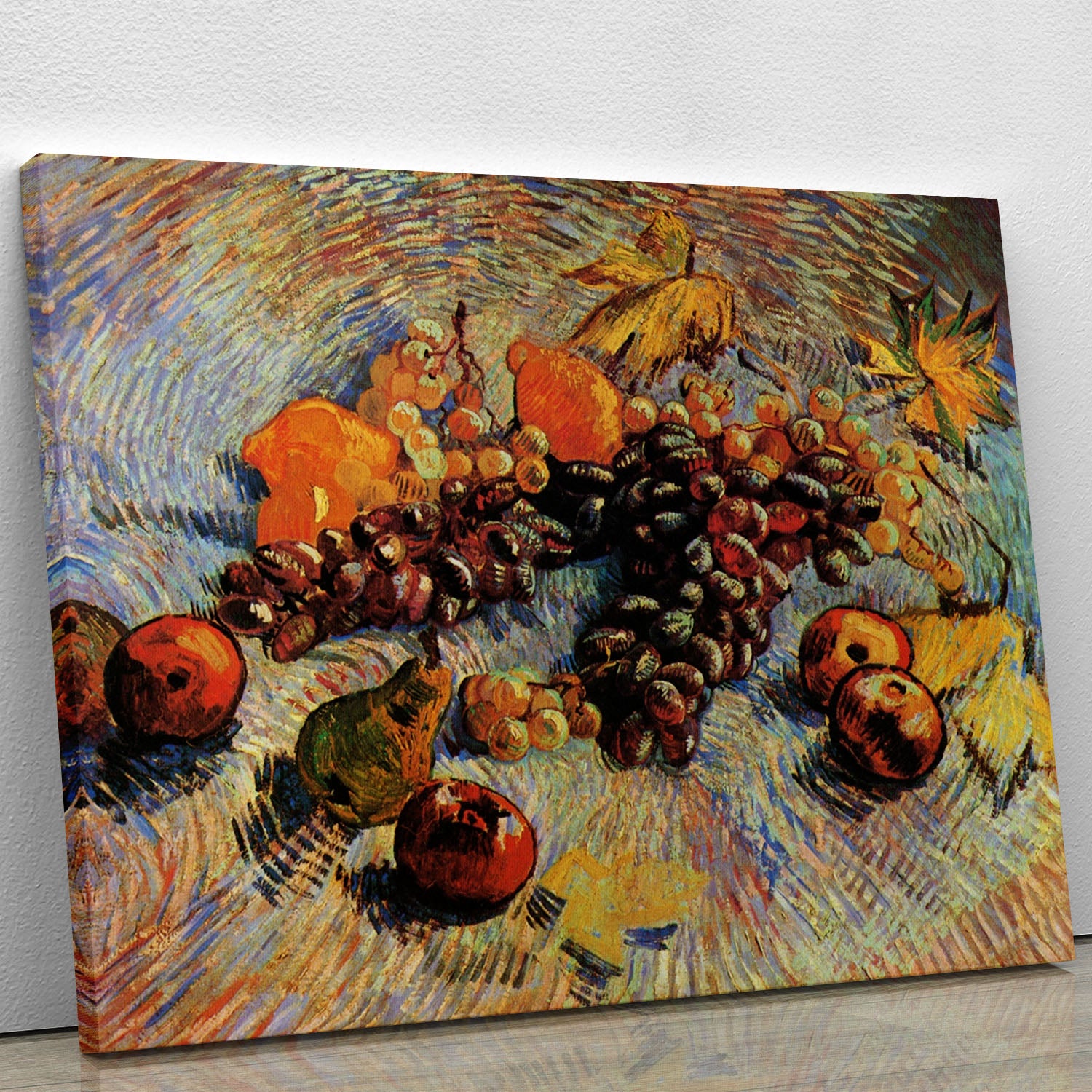 Still Life with Apples Pears Lemons and Grapes by Van Gogh Canvas Print or Poster - Canvas Art Rocks - 1