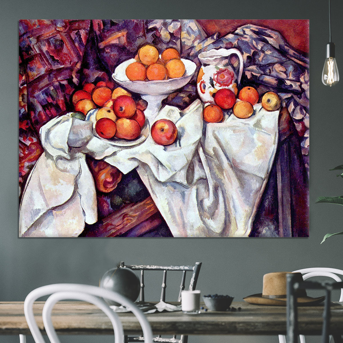 Still Life with Apples and Oranges by Cezanne Canvas Print or Poster - Canvas Art Rocks - 3