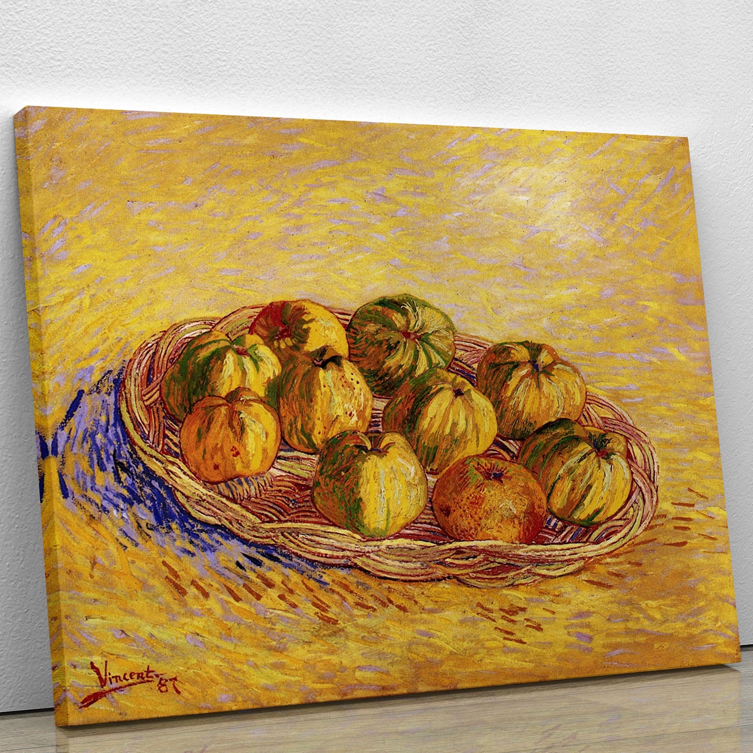 Still Life with Basket of Apples by Van Gogh Canvas Print or Poster - Canvas Art Rocks - 1