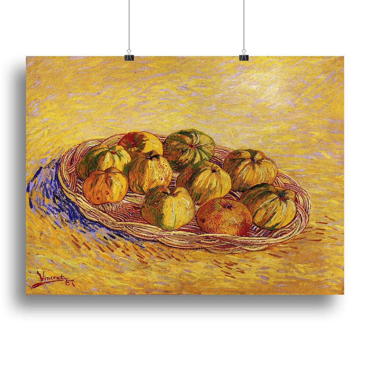 Still Life with Basket of Apples by Van Gogh Canvas Print or Poster - Canvas Art Rocks - 2