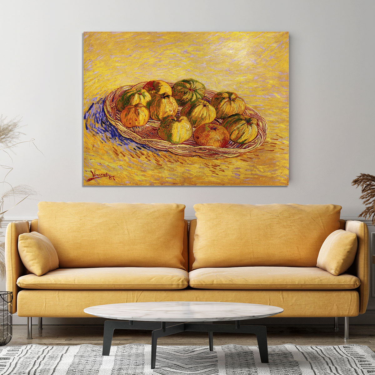 Still Life with Basket of Apples by Van Gogh Canvas Print or Poster - Canvas Art Rocks - 4