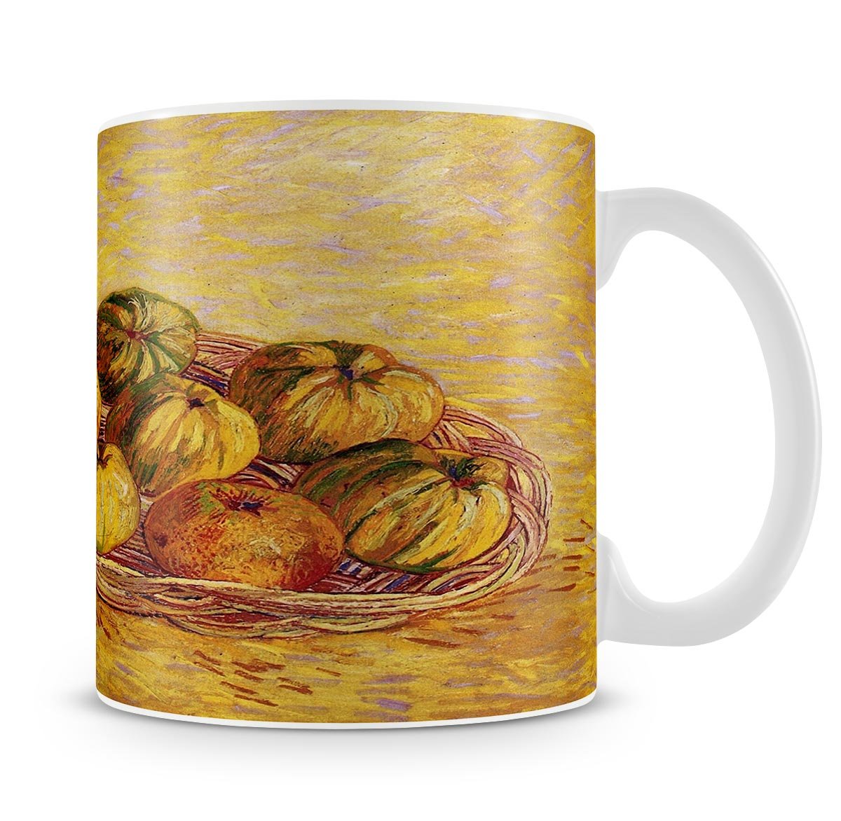 Still Life with Basket of Apples by Van Gogh Mug - Canvas Art Rocks - 4