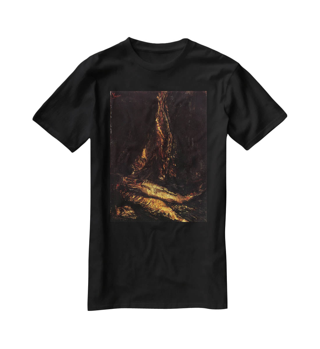 Still Life with Bloaters 2 by Van Gogh T-Shirt - Canvas Art Rocks - 1