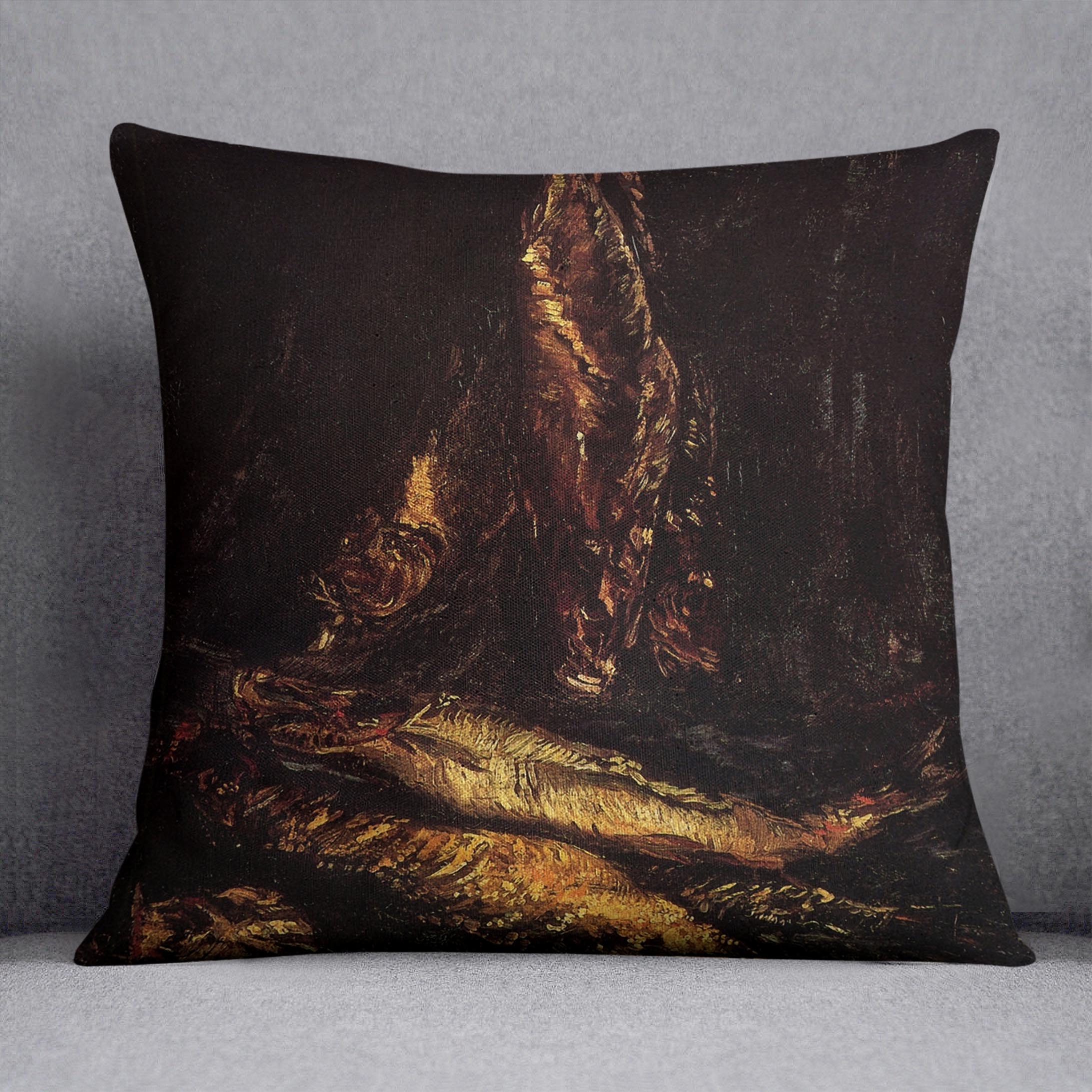 Still Life with Bloaters 2 by Van Gogh Cushion