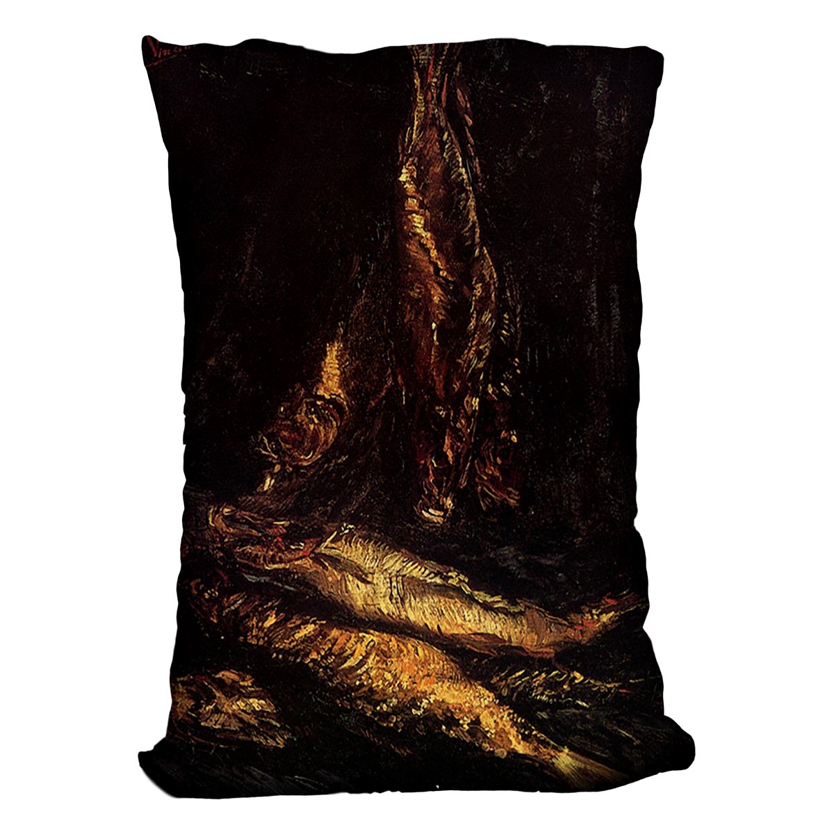 Still Life with Bloaters 2 by Van Gogh Cushion