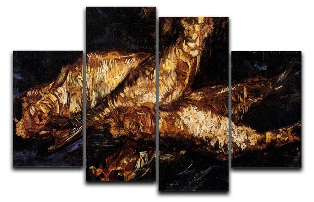 Still Life with Bloaters by Van Gogh 4 Split Panel Canvas  - Canvas Art Rocks - 1