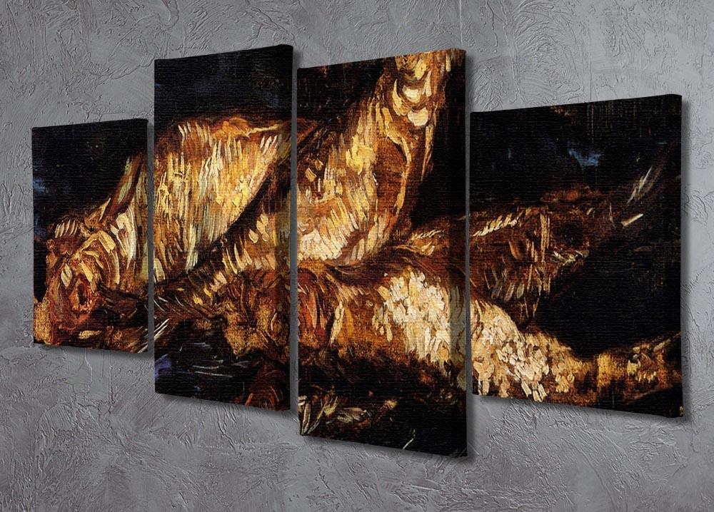 Still Life with Bloaters by Van Gogh 4 Split Panel Canvas - Canvas Art Rocks - 2